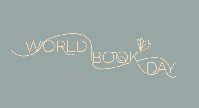 World Book Day celebration logo design.