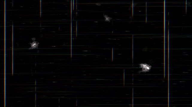 RGB color separation, Glitch scanlines, digital interference streaks. Futuristic glitch effect simulates signal, electronic distortion, screen cyber themes, tech branding, dynamic video transitions.