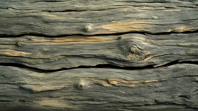Detailed texture of weathered wood showcasing intricate knots and grains, perfect for nature-inspired designs.