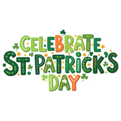 Fototapeta premium St Patrick’s Day typography design