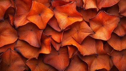 Fototapeta premium Artisan Rustic Dried Vegetable Chips Featuring Dehydrated Squash Slices in Warm Autumnal Colors