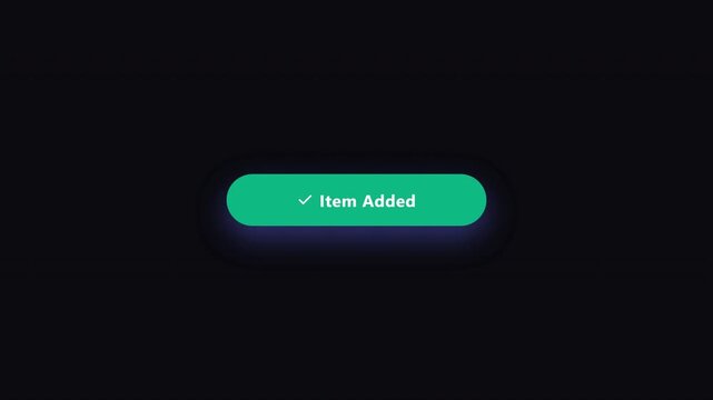 User Interface Animation Confirmation Message for Adding Item to Chart, Graphic Design Element, Notification Display
