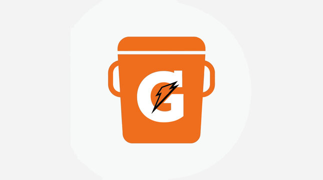 Orange Gatorade Cooler With G Logo