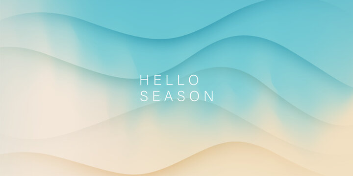 Beautiful summer abstract design background Vector illustration