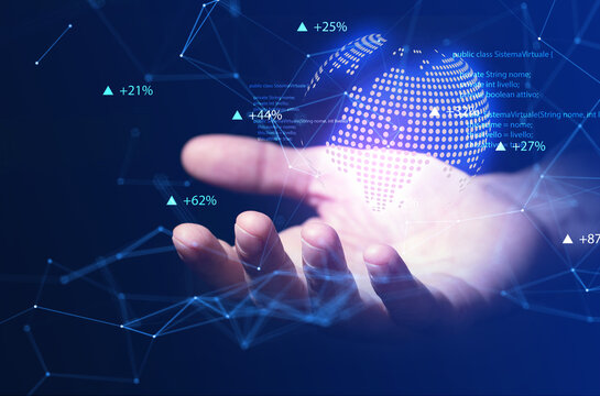 mani, mondo, pixel, futuristico, rete sociale, social network, informatica, tecnologia, rete, web, internet	
