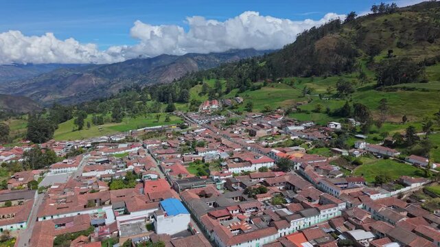 Charming town El Cocuy in Andes, entry to famous national park