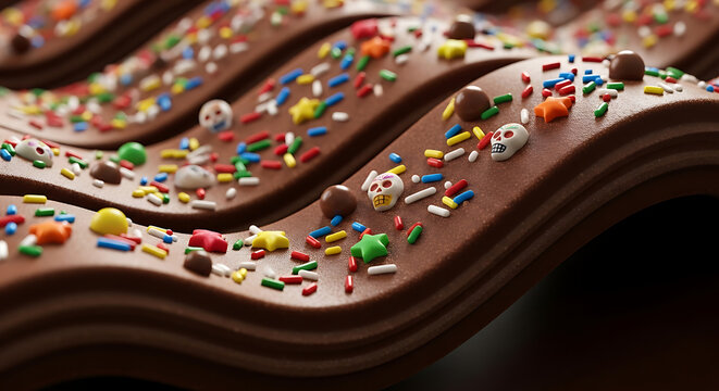 Chocolate dessert with colorful sprinkles chocolate treat sweet cinco de mayo mexico 5 may festival holiday template poster banner download 2026 2027