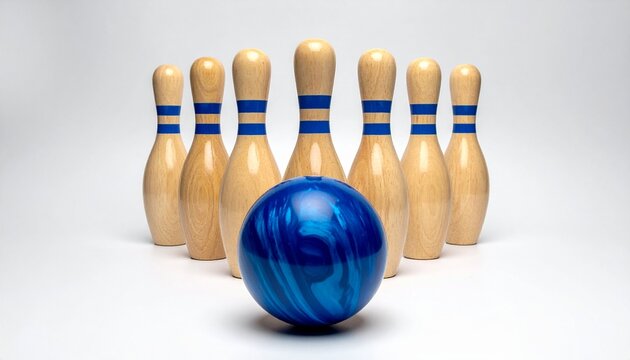 Bowling strike moment captured