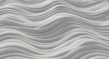 Obraz premium Super macro close-up filling the whole frame of thin wavy high-density white polyurethane foam texture study