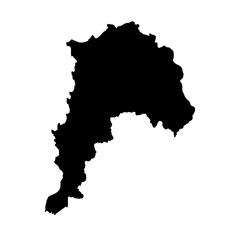 Obraz premium Valparaiso Chile map silhouette vector illustration