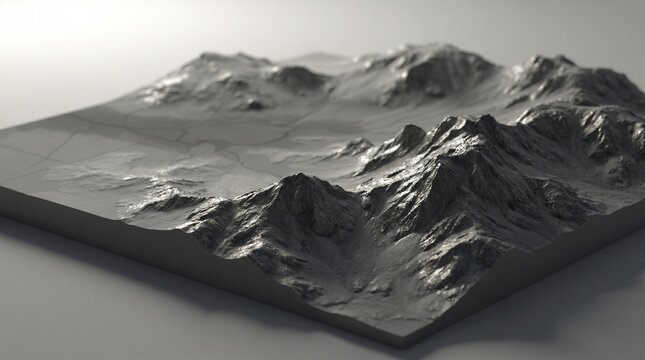 Ultra Detailed Surface Deformation Texture Displacement Visualization In 3D Space