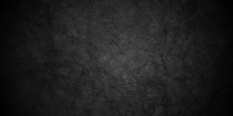 Dark black old wall paper grunge background. black blackboard and chalkboard texture. Dark black concrete wall texture element vintage grunge charcoal paint rough, distress backdrop background.