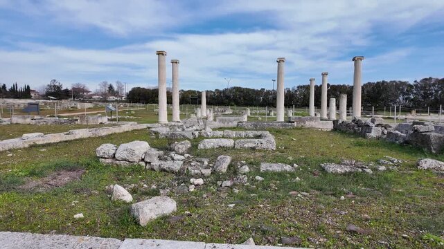 Ruins of Pella - capital city of Ancient Macedonian Empire, Central Macedonia, Greece