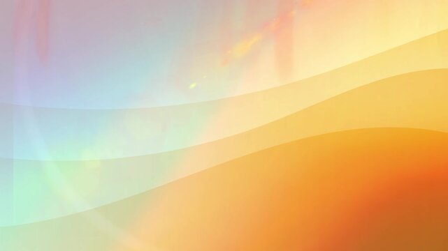 Wave Orange Gradient Corner Shape Decoration