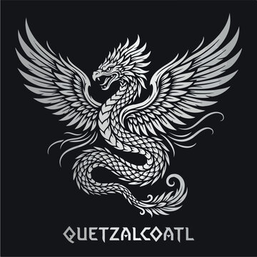 Quetzalcoatl Aztec Feathered Serpent.