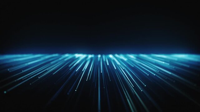 3D Digital Data Technology Lines Flowing
Animation of 3d digital data lines and strings flowing and going in and out on black background