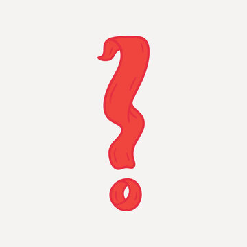 Red exclamation mark illustration vector