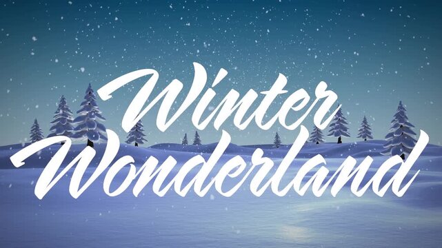 Digital snow animation adds a magical, festive touch to Christmas celebrations.