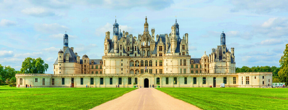 The Castle Chambord Loire Valley in France is the largest castle in the Loire Valley. It was built in the first half of the 16th century.