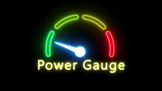 speedometer isolated icon on black background. simple speed meter icon animation.