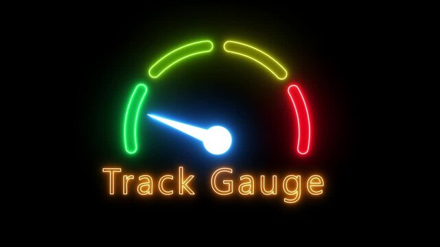 speedometer isolated icon on black background. simple speed meter icon animation.