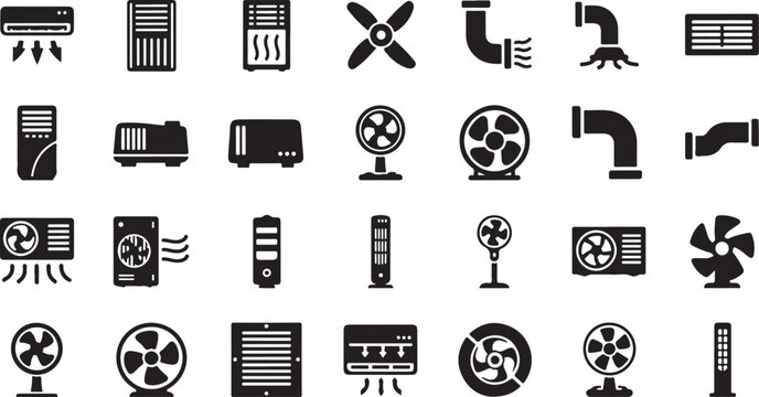 Collection of wifi router and modem icons for wireless internet technology.