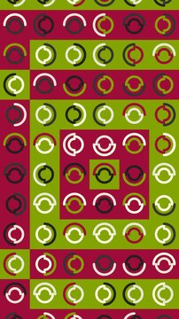 Abstract Procedural Pattern Animation With Seamless Shape Transitions