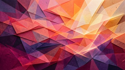 Obraz premium Abstract modern background with colorful geometric polygon pattern