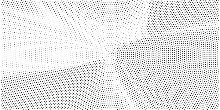 Redial type circle Abstract grange halftone texture. Black and white minimal abstract background