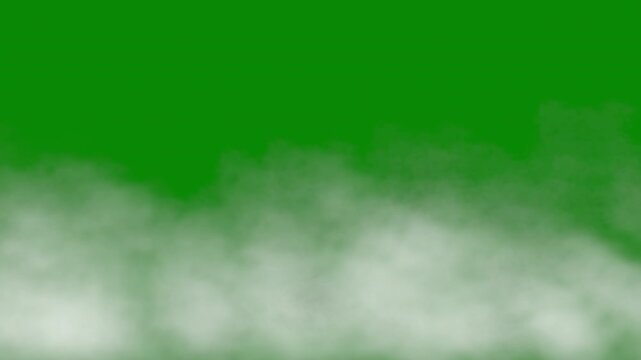 Smoke, Fog and Mist Loop Overlay on Green Screen &ndash; Chroma Key Animation
