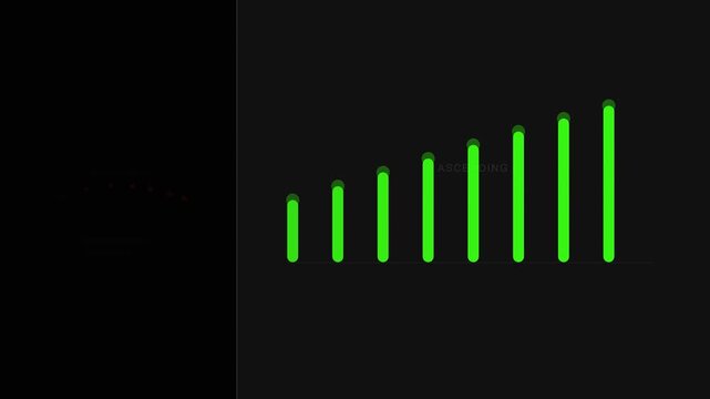 Declining vs Ascending Bar Chart Animation - Data Comparison
