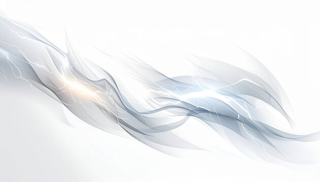 An abstract depiction of tribal-inspired lightning curves with smooth shading transitions.