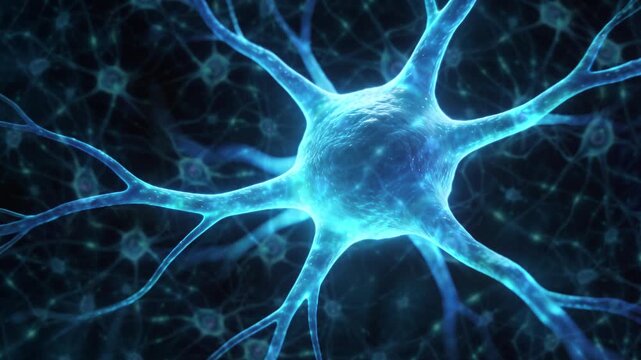 Vivid Neural Signals Illustrating Rapid Electrical Bursts Traversing Axons And Stimulating Synapses