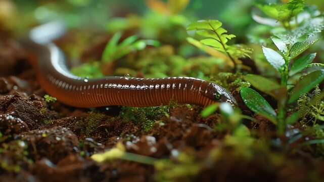 Scientific Wildlife Caecilian in Habitat