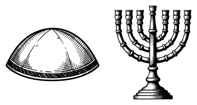 Pair of military style boots and a heart symbol in detailed hand drawn sketch style