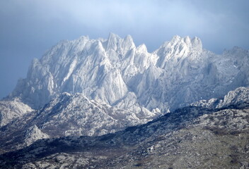 Obraz premium Tulove grede mountain, Velebit Nature Park, Zadar County, Croatia. Europe