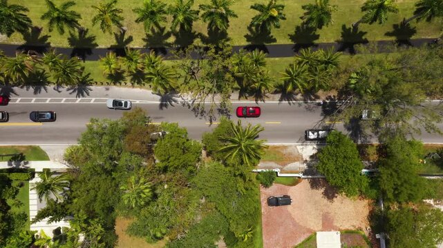 A top-down perspective of Bayshore Drive, one of Miami&rsquo;s most established neighborhoods.