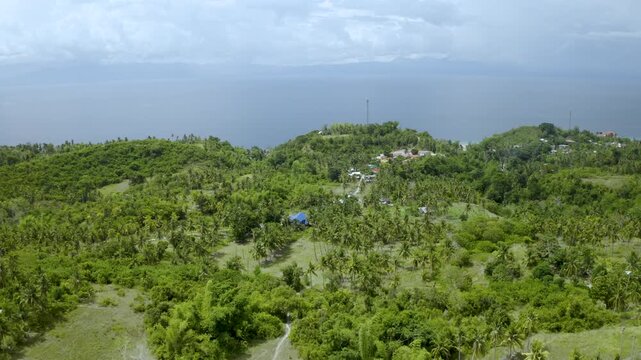 Midday Drone Shot of Alegria Cebu