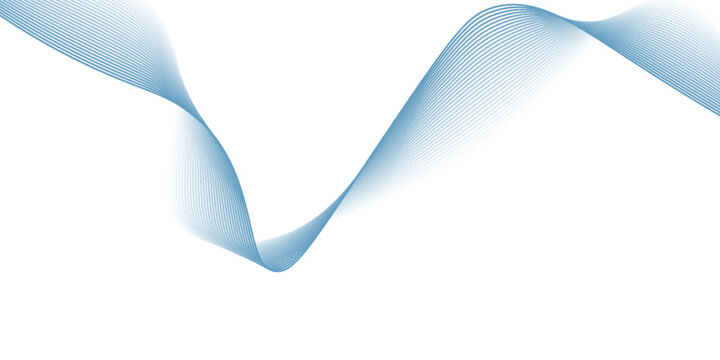 Vector abstract background with dynamic blue waves.