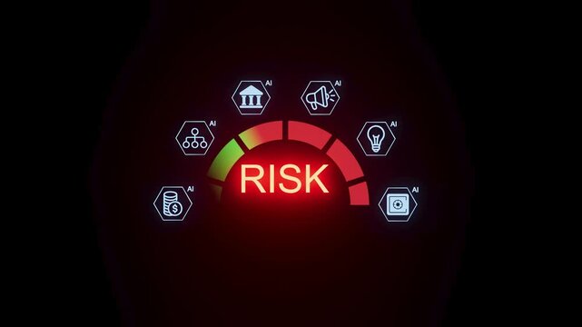 Understanding risk levels in financial technology through a meter display used in a digital analysis tool.