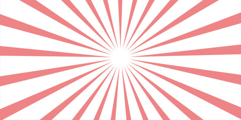 Fototapeta premium Retro background with rays or stripes in the center. Sunburst or solar burst retro background. Starburst abstract background. Vector illustration