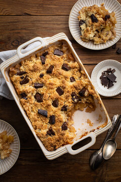 g&acirc;teau gourmand cookie crumble pommes chocolat