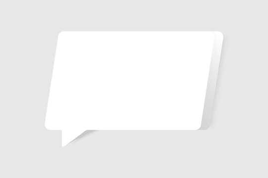 Speech bubble blank frame, text quote box, message