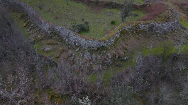 Archaeological site of Yecla la Vieja, a Vettonian hill fort in the Spanish municipality of Yecla de Yeltes. Arribes del Duero Natural Park. Province of Salamanca. Castile and Le&oacute;n. Spain and Portugal