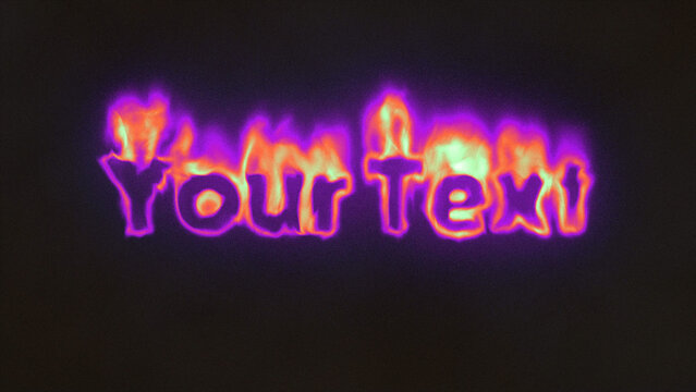 Flaming Letter Titles