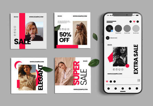 Fashion Sale Social Media Post Template