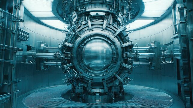 Experimental tokamak facility exploring controlled thermonuclear reaction for sustainable power generation, pioneering advanced physics and engineering for future energy solutions