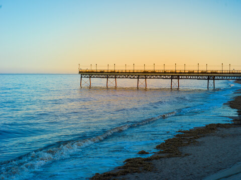 Skegness, Lincolnshire, United Kingdon, 18th March 2026, Skegness Pier at Sunset