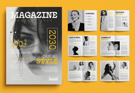 Minimal Magazine Layout