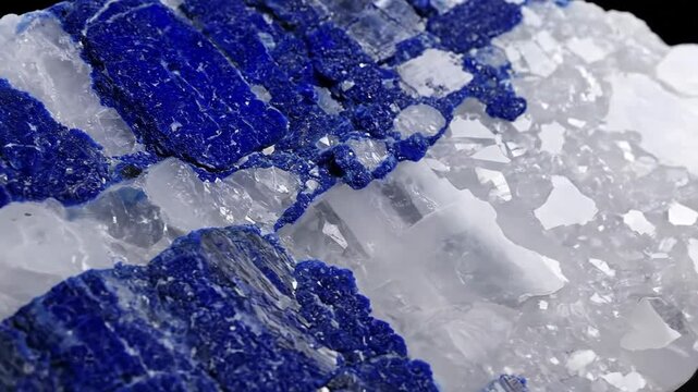 Deep Blue Lapis Lazuli Mineral Veins